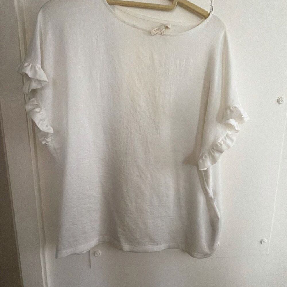 Maje blouse top white size 2 medium